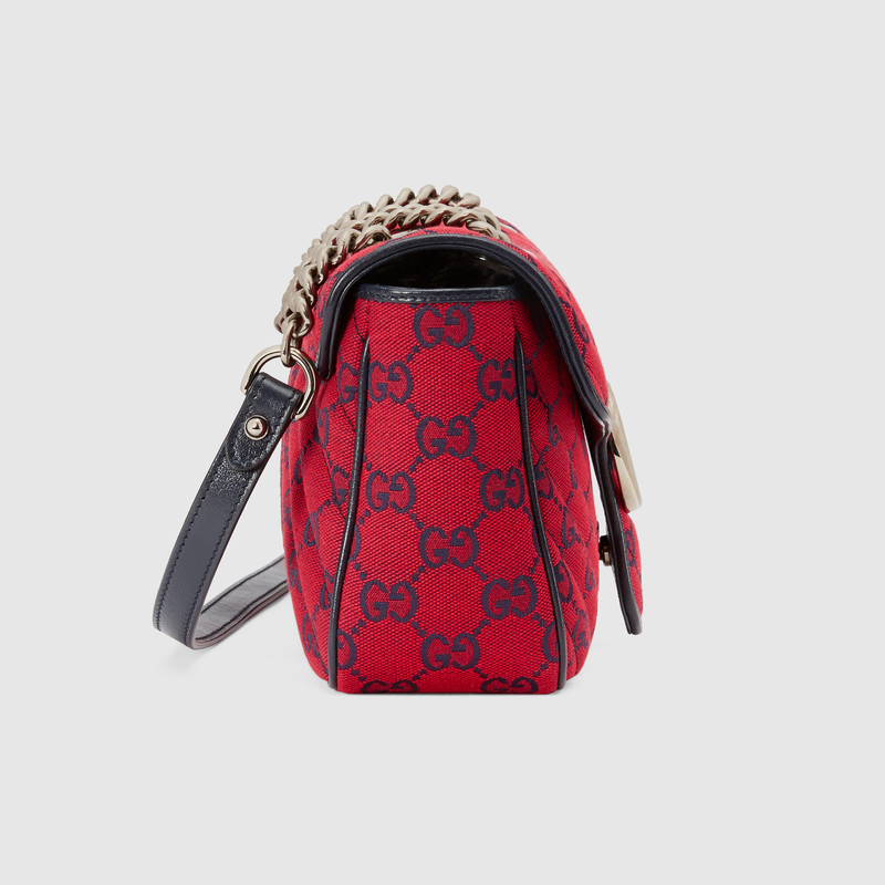 Gucci GG Marmont Small Matelasse Shoulder Bag 443497 Red